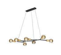 Trio Leuchten Cross 306700732 Suspension Métal Noir Mat/Bronze 7 X E27