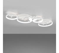 TRIO Leuchten Groovy Plafonnier/Applique murale à LED, oblong, 642110431,