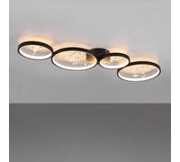 TRIO Leuchten Groovy Plafonnier/Applique murale à LED, oblong, 642110432,
