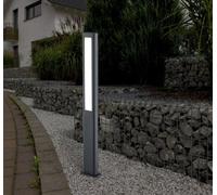 Trio Leuchten - Lampe d'extérieur moderne I Lampe d'allée I Lampe de jardin I Lampe sur pied gris foncé incl. LED 100cm - Polo I Eclairage extérieur - Aluminium Allongé - I (non interchangeable) LED