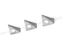 Trio-Leuchten Applique LED Ecco – nickel mat 3x3W SMD – Gris