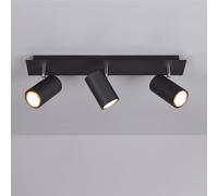 Trio-Leuchten Plafonnier Marley Projecteur GU10 3x35W Noir mat 802400332