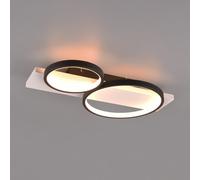 TRIO Leuchten Medera Plafonnier LED, 2 sources lumineuses, 643810232,