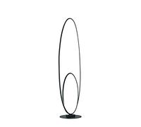 TRIO Leuchten Moderne Lampadaire/Lampe de sol/Lampe sur Pied/Luminaire/Lumiere/Éclairage moderne noir 3 niveaux dimmable avec LED - Ocho Aluminium/Plastique/Acier Noir Oblongue Non remplaç