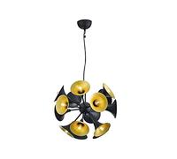 Trio Leuchten Orchestra 303201532 Suspension en métal Noir/doré 15 x E14