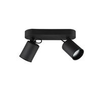 Trio Spot double intérieur LED GU10 - Noir