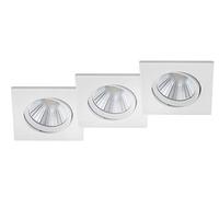 Trio Leuchten Pamir 650410331 Lot de 3 spots LED encastrables en métal blanc mat avec 3 LED 5,5 W