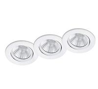 Trio Leuchten Pamir 650510331 Lot de 3 spots LED encastrables en métal Blanc mat avec 3 LED 5,5 W