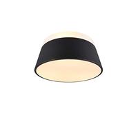 Trio Leuchten Plafonnier Baroness 608900342 en métal noir mat acrylique blanc exclu 3 x E27