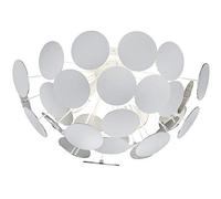 Trio Discalgo Plafonnier Semi-Encastré Young Living À 3 Lumières, Blanc Mat Multicolore