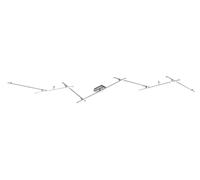 Trio-Leuchten Semi-plafonnier LED Indira – Nickel mat, 28 W – Argent