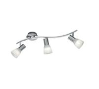Trio Leuchten Plafonnier LED « Levisto » en nickel mat, verre albâtre blanc 871010307