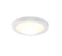 Trio-Leuchten Plafonnier Condus 6801011-01 E27 verre opale blanc mat IP44 pour salle de bain