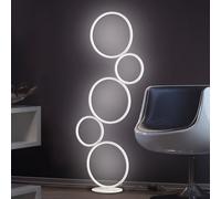 Trio-Leuchten Lampadaire Rondo LED Blanc mat