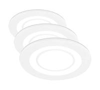 TRIO Leuchten Spot LED encastrable Core 652510131 en plastique blanc avec LED 5 W (Lot de 3)