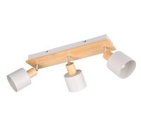 Trio spot intérieur 3 lampes - bois clair