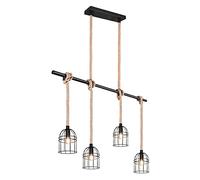 Trio Leuchten Suspensionmétal Noir e14