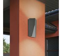 Applique murale d'extérieur moderne Clean Cut Up & Down LED à design carré, multiflamme
