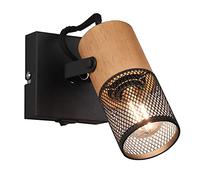 Trio applique murale bois - Noir