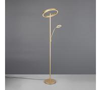 Trio Leuchten Lampadaire LED Willis 449510279 – métal doré, 39 + 5,5 W, lumière réglable, dimmable