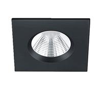 Trio Leuchten Zagros 650610132 Spot LED encastrable en métal noir mat avec 1 LED 5,5 W