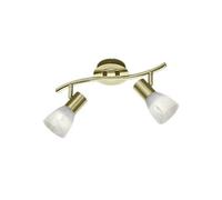 Trio Levisto Spot De Plafond Double Moderne À 2 Lumières Laiton Mat 3000k Marron