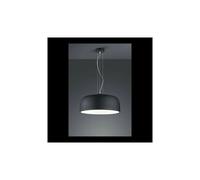 Trio Baron Plafonnier Suspendu Cylindrique Moderne À 4 Lumières, Noir Mat