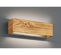 Applique, dimmable, bois, éclairage indirect, applique murale, lampe de couloir, interrupteur variateur, 1x LED 13W 1800Lm blanc chaud, LxP 37x11 cm