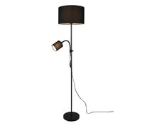 Trio lighting Lampadaire avec liseuse - Noir