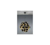 Trio-Leuchten Suspension Discalgo 309900632 – métal/plastique noir mat/doré – 6×E14 54×54×150 cm