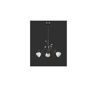 Trio lighting Lustre Ryeslle - Marron