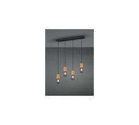Trio lighting Lustre suspension Tosh - Noir