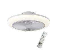 Ventilateur Plafond Lumière LED 30W Ø46cm - Éclairage Dimmable, Télécommande Effet Ciel Etoilé - Trio Lighting