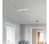 Trio-Leuchten Plafonnier LED Indira 674610507 – 3x6 W SMD, avec variateur, nickel mat