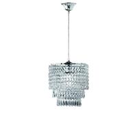 Trio Lustre suspension chrome - Transparent