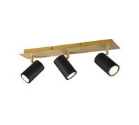 Trio Marley Barre De Spot De Plafond Moderne À 3 Lumières, Noir, Doré