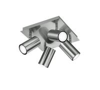 Trio Marley Clusters De Spots De Plafond Modernes À 4 Lumières, Nickel Mat Multicolore