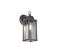 Trio-Leuchten Applique murale Olona 201960142 – Lanterne vintage anthracite, aluminium, IP23, E27