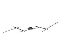 Trio, Plafonnier, Arvin incl. 1 x LED,SMD,22,0 Watt,2700-6500K,2600 Lm. incl. 1 x LED,SMD,8,0 Watt, Corps: Métal, noir mat L:245,0cm, L:50,0cm, H:8,5cm