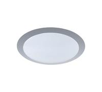 Trio-Leuchten Plafonnier Gonzalo LED 12 W 3000K 1050 lm Titane Ø34 cm H9 cm Argent