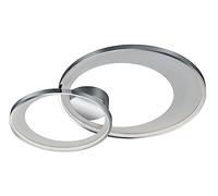 Trio, Plafonnier, Granada incl. 1 x LED,SMD,36,0 Watt,3000K,3250 Lm. Corps: Métal, Chrome L:85,0cm, L:60,0cm, H:8,5cm IP20