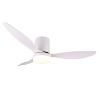 TRIO Reality R64202131 GÖTEBORG Ventilateur de plafond avec éclairage, diamètre 1320 mm, LED SMD 20 W/2500 lm, 2700-6000 K, blanc, télécommande
