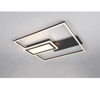 TRIO Reality R67862932 SPIRO Plafonnier LED SMD 32 W/3 800 lm 2 700-6 500 K Noir mat, télécommande