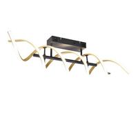 Trio Sequence Semi-Plafonnier Led Moderne 41w Laiton Mat 2300-3000-4000k Marron