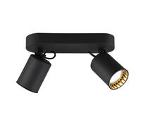 Trio Spot double intérieur LED GU10 - Noir