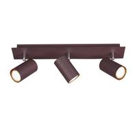 Trio-Leuchten Plafonnier Marley 802400324 – Projecteur GU10 3 lampes rouille