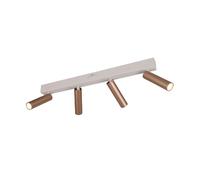 Trio Spot LED 4 lampes - Marron