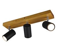 Trio-Leuchten Spot plafond Marley 812400332 – 3x GU10, max. 35 W, métal noir mat, sans ampouples