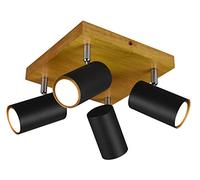 TRIO, Spot, Marley 4xGU10, max.35,0 W Corps: Métal, noir mat L:22,0cm, L:22,0cm, H:16,0cm IP20,Sans illuminant