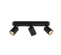 TRIO, Spot, Pago 3xGU10, max.35,0 W Plastique, Noir, Corps: Métal, noir mat L:41,0cm, L:7,0cm, H:15,0cm IP20,Sans illuminant